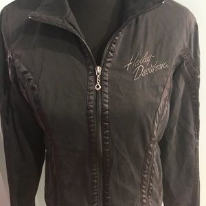 Harley Davidson Embroidered Logo Cotton Jacket